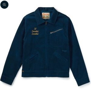 ISO Seager Mens Jacket Ranch Jacket Corduroy Blue